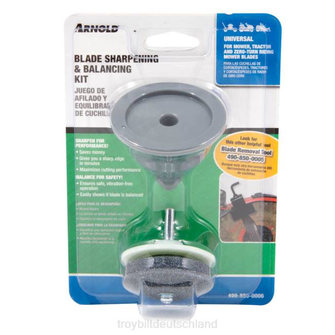 Service & Teil| ZRTR196 Rasenmäher-Messerschärfer und Balancer-Set Troy-Bilt