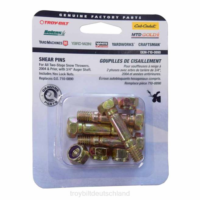 Service & Teil| ZRTR146 Scherbolzensatz, 5/16-18 x 1,5'' Troy-Bilt