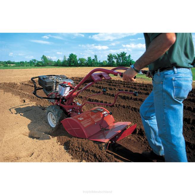 Garten| ZRTR26 Große rote 306-cm³-20-Zoll-Fräse mit hinteren Zinken Troy-Bilt