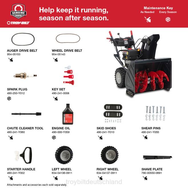 Schneefräse| ZRTR65 Schneefräse Arctic Storm 3010 XP Troy-Bilt
